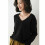(Black, M) Hot Women Cashmere Long Sleeve Pullover Sweater 1