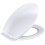 White Oval Toilet Seat Soft Slow Close Easy Clean Bottom Fixing Hinges 1