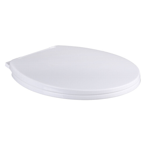 White Oval Toilet Seat Soft Slow Close Easy Clean Bottom Fixing Hinges 2