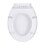 White Oval Toilet Seat Soft Slow Close Easy Clean Bottom Fixing Hinges 4
