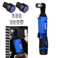 3/8'' Electric Ratchet Wrench Kit with 2 x 1.5Ah Batteries 7 x Sockets Power Ratchet Wrench Tool Kit