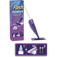 Flash Powermop Floor Cleaner Starter Kit, All-In-One Mopping System