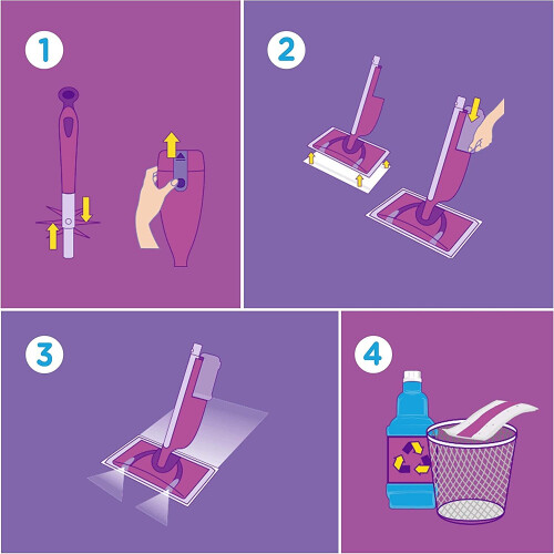 Flash Flash Powermop Floor Cleaner Starter Kit, All-In-One Mopping System 2