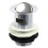 SPARES2GO Chrome Slotted Sink Basin Bathroom Kitchen Waste Flip Plug (1 1/4") 1
