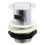 SPARES2GO Chrome Slotted Sink Basin Bathroom Kitchen Waste Flip Plug (1 1/4") 4