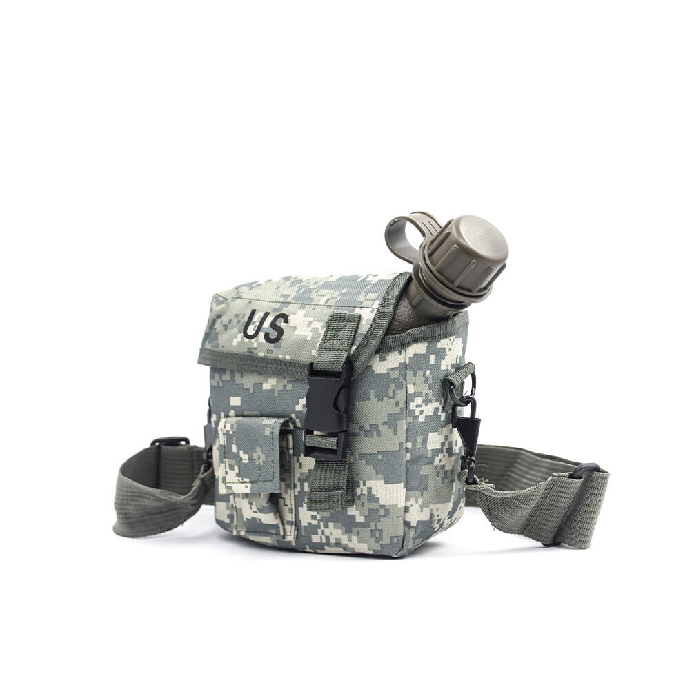 Photos - Food Container GreenZech  2L Outdoor Kettle Use Camping Hiking Hunting Climbing Tableware Army Camouflage Drinking Bottle Military Tactical Wate (ACU)