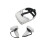 (Black) 5 In1 Front Cover Eye Mask Pad For Oculus Quest 2 Touch Controller Silicone Grip Skin Thumb Button Knuckle Strap 8