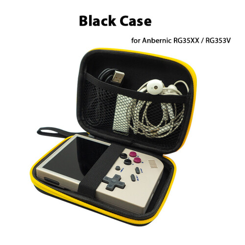 (Black Case Bag) RG35XX Retro Handheld Game Console Linux System