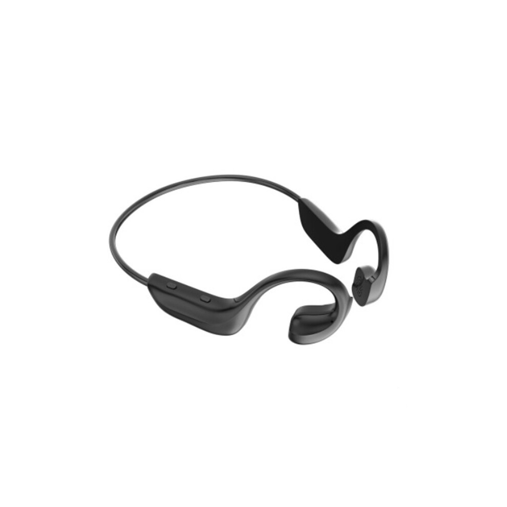 (Black) G100 Bone Conduction Earphone Wireless Bluetooth Headphones Outdoor Stereo Earbuds Sports Waterproof Headset With Microphone Black 9413768101772