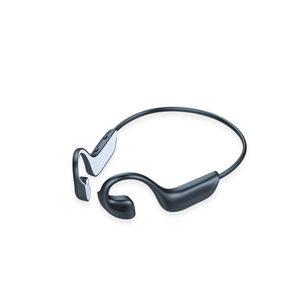 Sunlink (Gray) G100 Bone Conduction Earphone Wireless Bluetooth Headphones Outdoor Stereo Earbuds Sports Waterproof Headset With Microphone Gray