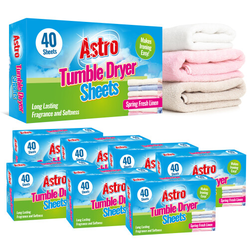SOL (280 sheets (7 x 40pk)) Tumble Dryer Sheets Fresh Linen Scented