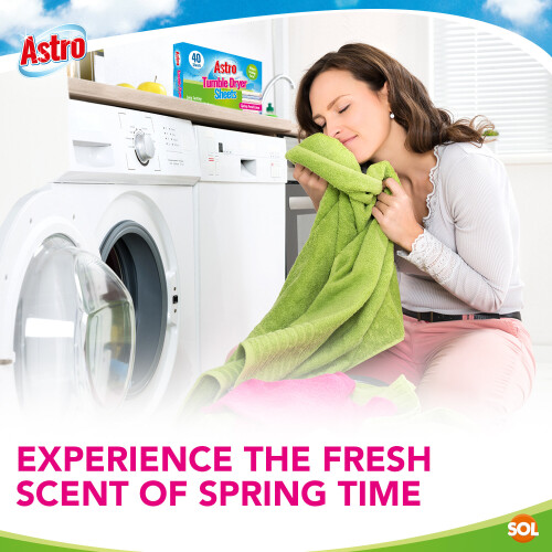 SOL (280 sheets (7 x 40pk)) Tumble Dryer Sheets Fresh Linen Scented 2