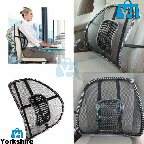 Back Support Lower Lumbar Car Seat Office Pain Relief Mesh Cushion 2