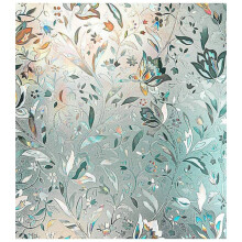 3D Rainbow Window Film Stained Glass Vinyl Static Non Adhesive Film Opaque Privacy Protective -45X100cm