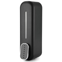 Soap Dispenser Wall Mount, 350Ml Hand Liquid Shampoo Shower Gel Dispenser for Bathroom Kitchen Office Black