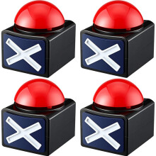 4PCS Game Buzzer,Game Buzzer Alarm Sound Play Button with Light Trivia Quiz Got Talent Buzzer Game Toy