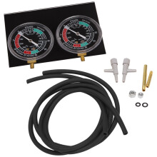 1set Motorcycle Carburetor Synchronizer Vacuum Gauges Tool Vacuum Gauge Balancer for // Black