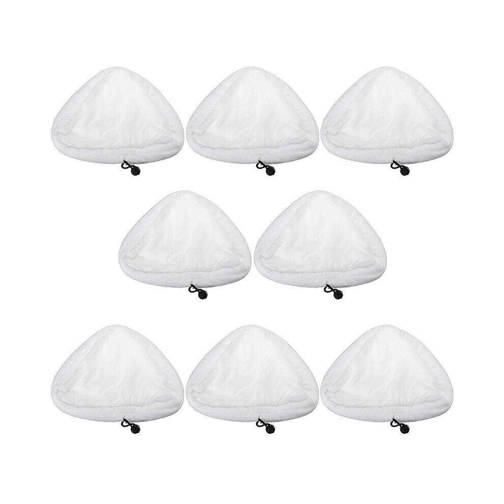 8Pcs Microfibre Cloth Cleaning Pad for Cleaner Floor Mop Steamer Cleaner Triple-cornered Replaceme