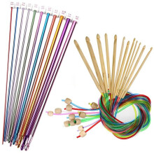 10Pcs Interchangeable Tunisian Crochet Hook Set Bamboo Knitting Needles  Afghan