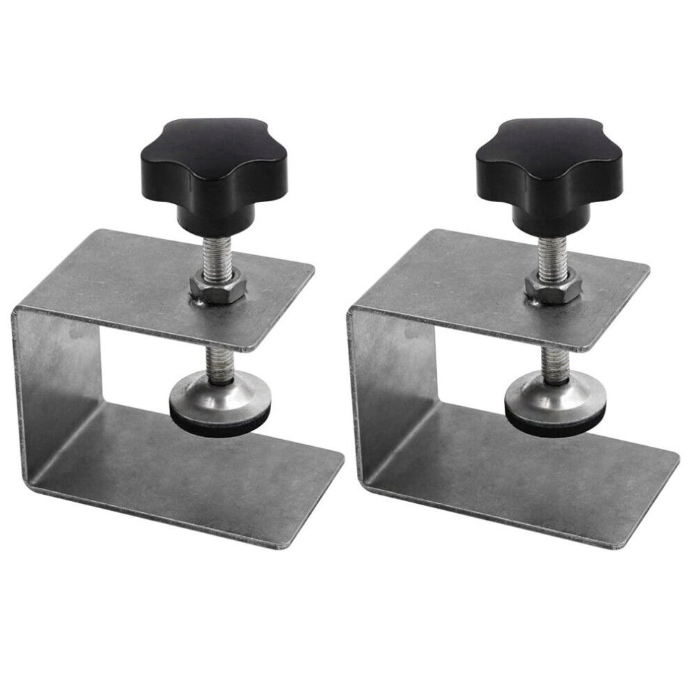 2Pcs Woodworking Drawer Front Installation Clamp Hardware Jig Accessories Stainless Steel S 4762016923730