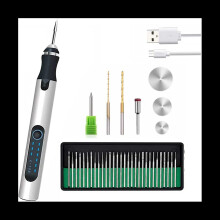 Caneta de gravaÃ§Ão profissional USB Customizer 30 Bits, caneta de gravaÃ§Ão recarregÃ¡vel sem fios, ferramenta de gravaÃ§Ão para metal