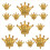14PCS Crown Balloons Gold Foil Crown Balloon for Birthday Wedding Party Baby Shower Decorations 4 Giant and 10 Mini Size 1