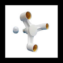 3In1 E27 To E27 Extended LED Lamp Bulbs Socket Splitter Adapter Holder High Quality for Photo Studio Photography