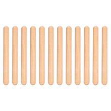 6 Pairs Wood Claves Musical Percussion Instrument Rhythm Sticks Percussion Rhythm Sticks Children Musical Toy