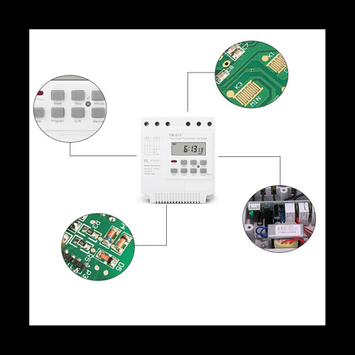 Dreiphasen 380V 415V TIMER programmierbarer Schalter mit Hintergrundbeleuchtung 2