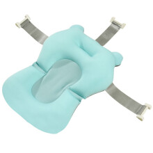 Baby Shower Bath Tub Pad Non- Bathtub Support Mat Safety Security Bath Support Cushion Foldable Soft Pillow-1