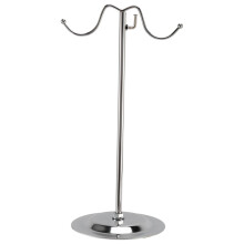 Metal Rack Women Bag Display Stand Double Hook Adjustable Stainless Steel Holder
