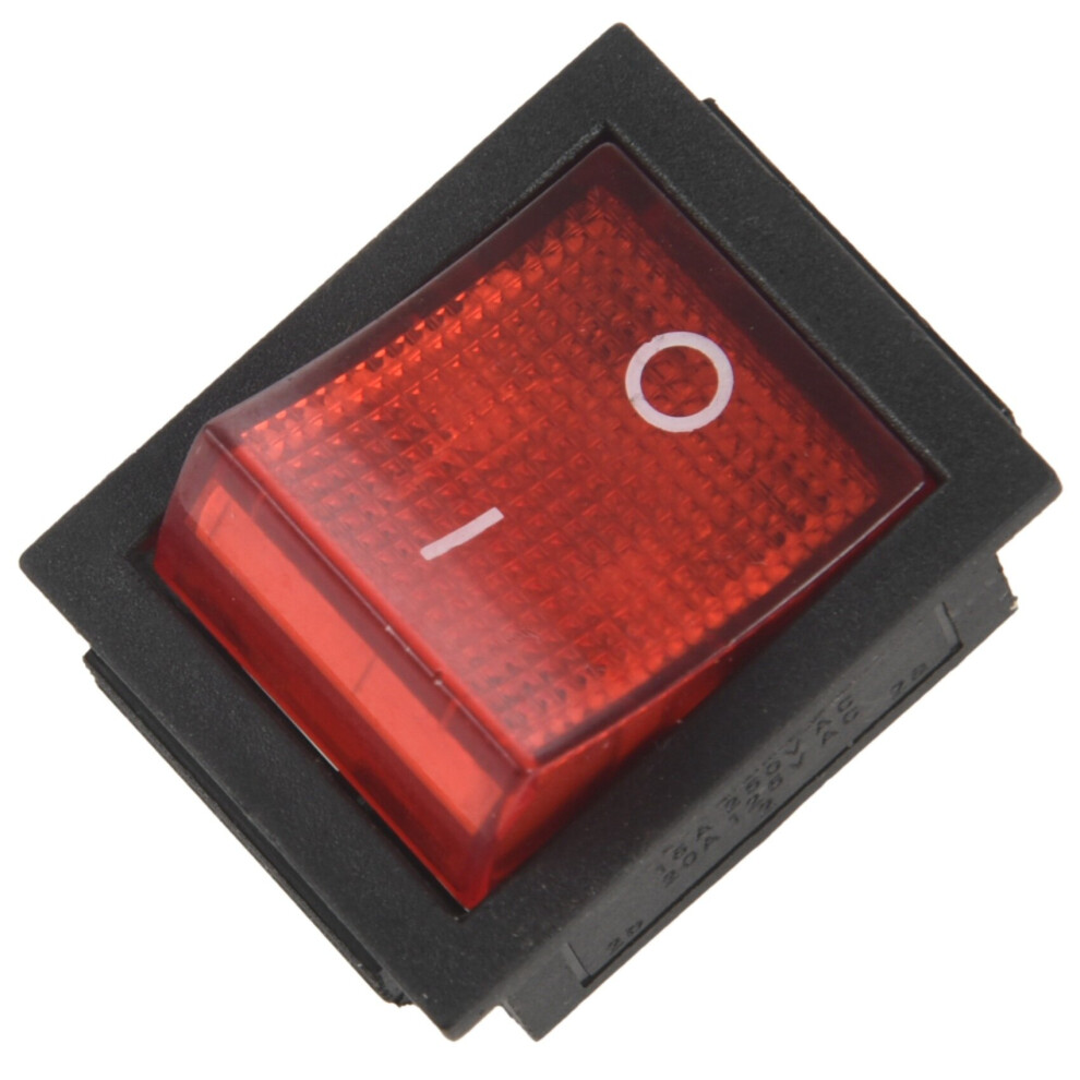 Photos - Other Electrical Equipment Red Light 4 Pin DPST ON/OFF Snap in Rocker Switch 15A/250V 20A/125V AC 28x22mm