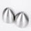2 Pieces Stainless Steel Pepper Shaker Egg Shaped Salt Shaker Set Kitchen Tool 7