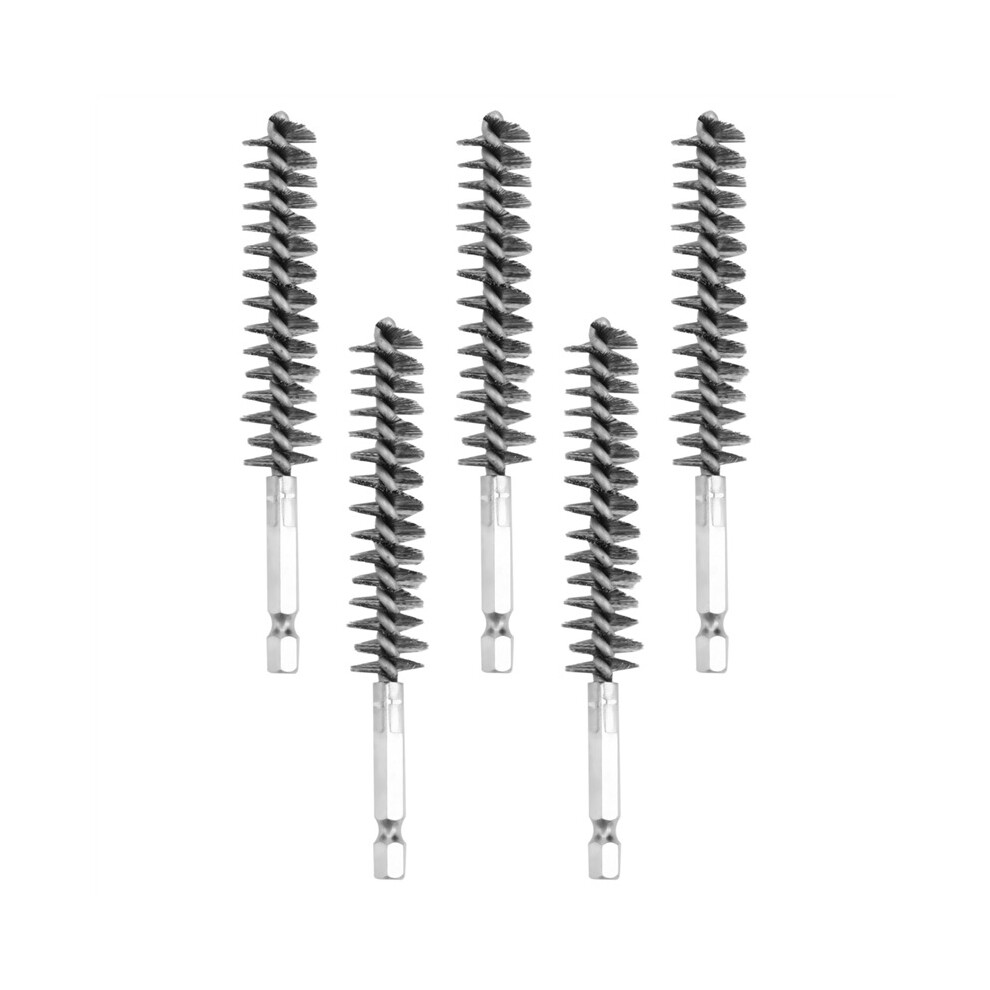 Stainless Steel Bore Brush Wire Brush For Power Drill Cleaning Wire Brush Stainless Steel Brush With Hex Handle 4762016916824