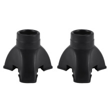 2X Walking Stick End Tripod CANE TIP Self Standing Rubber NON- End Bottom