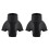 2X Walking Stick End Tripod CANE TIP Self Standing Rubber NON- End Bottom 1