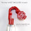 Peg Hook Lock Stop Lock 100 Pieces Plastic Red Stop Lock Anti-Theft Lock Retail Pin Hook Safety Display Hook Lock 5