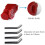 Peg Hook Lock Stop Lock 100 Pieces Plastic Red Stop Lock Anti-Theft Lock Retail Pin Hook Safety Display Hook Lock 2