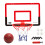 Indoor Mini Basketball Hoop Set Adjustable Mini Basketball Hoop Set Basketball Toy Gifts Red 1