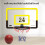 Indoor Mini Basketball Hoop Set Adjustable Mini Basketball Hoop Set Basketball Toy Gifts Red 7