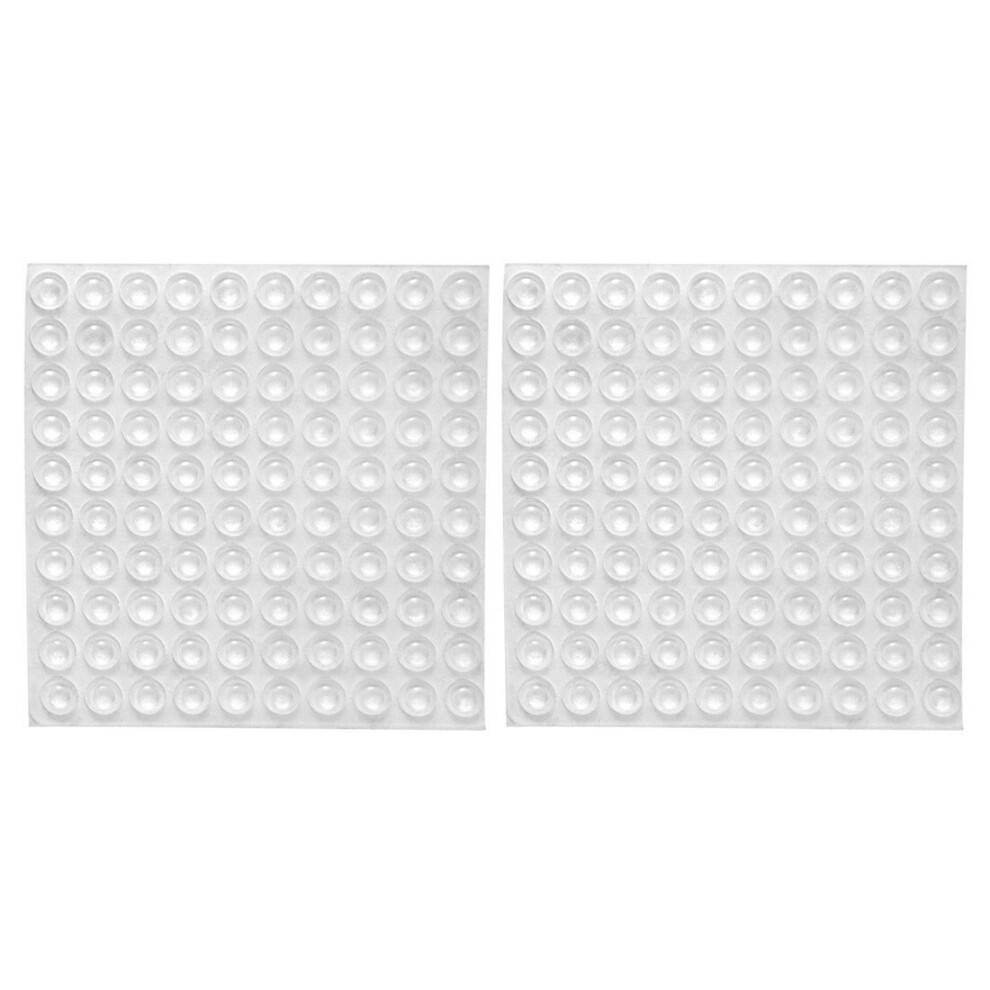 200X Transparent Adhesive Bumper Pads Self Stick Sound Dampening Door Cabinet Buffer Pads, 8*2.5Mm 4762016931209