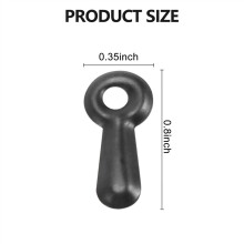 300 Picture Turn Button Fasteners Hardware and 300 Screws for Craft, Hanging, Drawing, Black