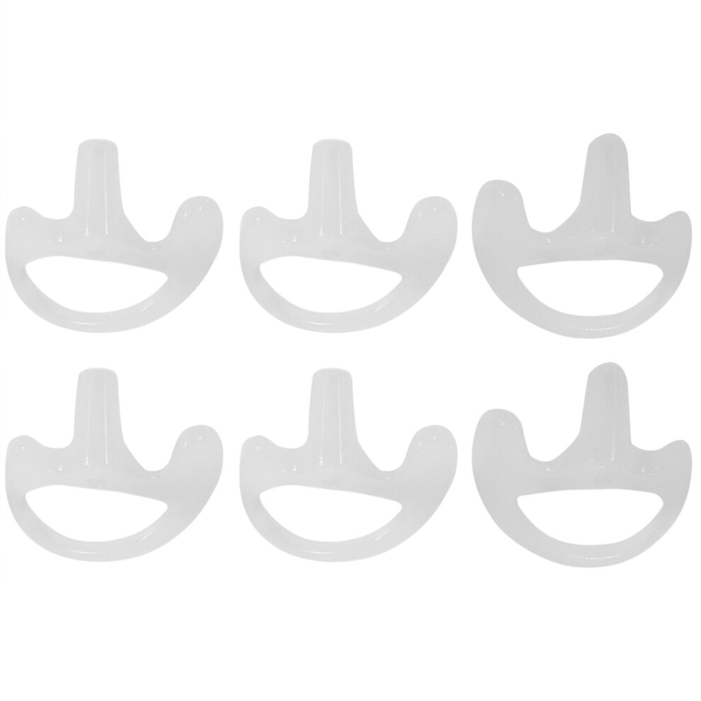 Photos - Radio / Clock 3 Pairs Transparent Silicone Soft Earbud for Walkie Talkie Covert Acoustic Tube Earpiece Small/Middle/ J6116Z Clear