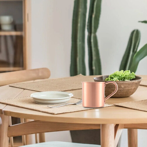 Pure Copper Mug Solid Without Inside Liner For Cocktail Coffee Beer Milk Water Cup Home Bar Drinkware Cool 2