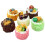 6Pcs Artificial Simulation Cake,Realistic Cupcake Bread Dessert Model Display Cake Photography Prop 1