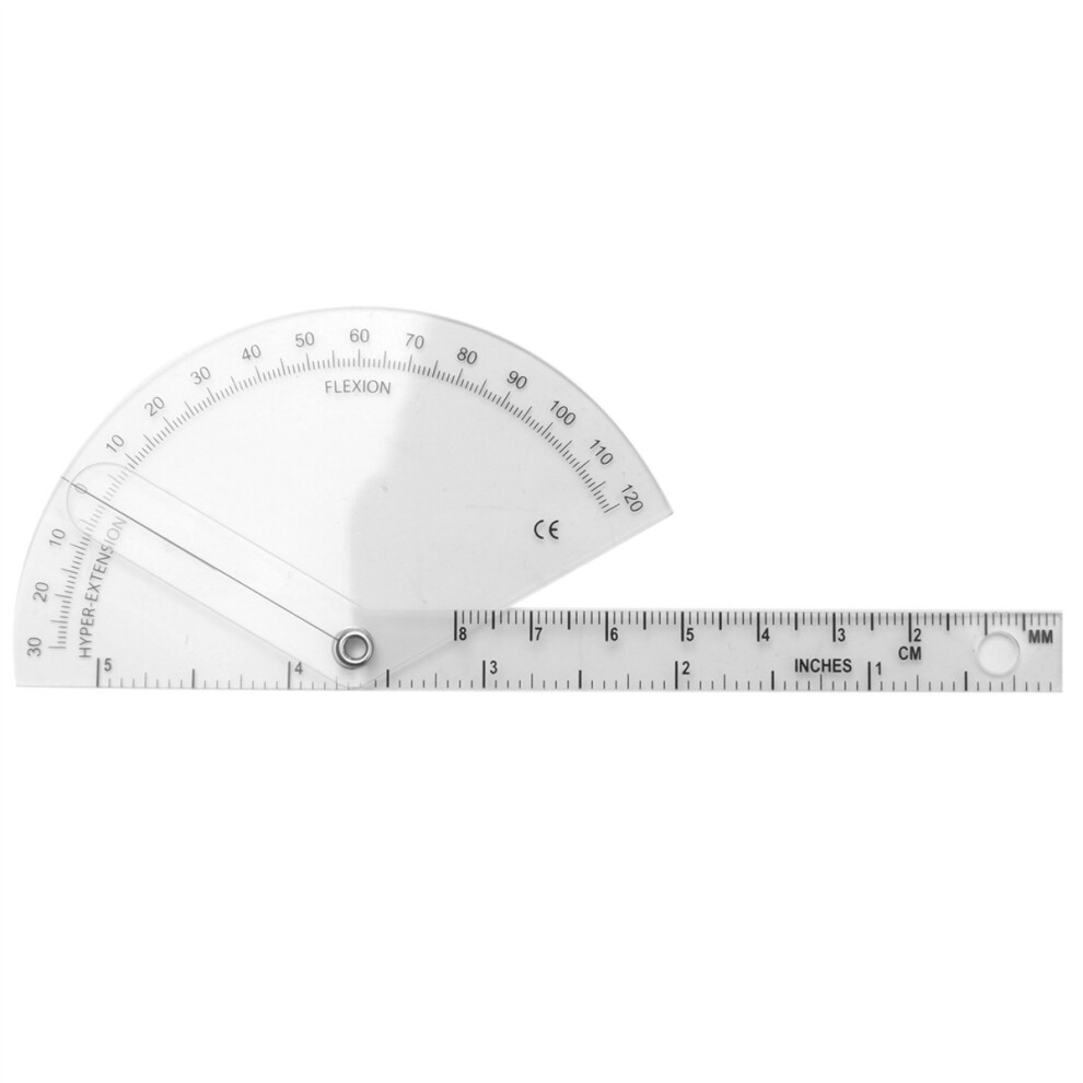 Tlily 6Pcs Spinal Ruler Spinal Finger Goniometer Protractors Multi-Ruler Angle 180/ Measuring Tool