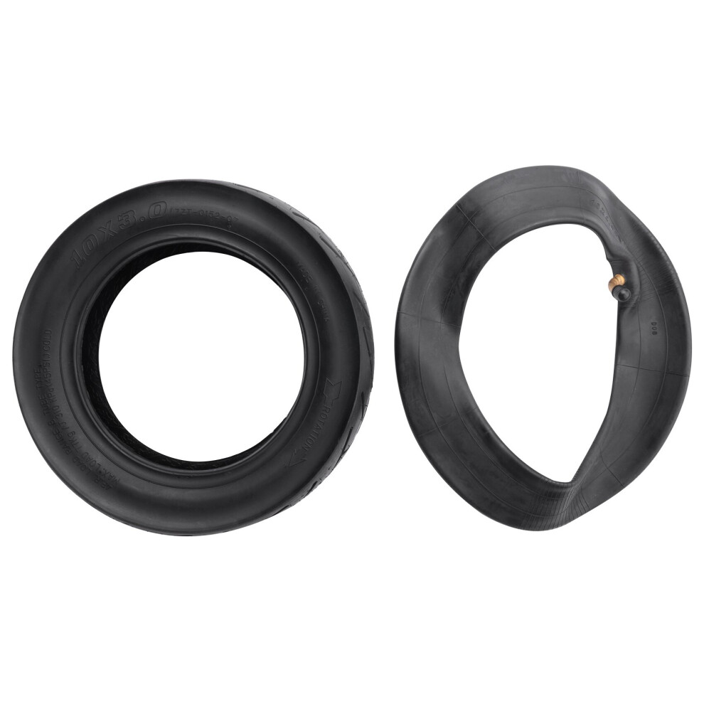 Electric Scooter Tyre 10X3.0 Inner And Outer Tire Set For Pro Electric Scooter Go Karts Atv Black 4762016933487