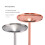 Stainless Steel Martini Cocktail Glass High Base Wine Glass Unbreakable Wine Glass Metal Bar Champagne Glass Copper 3