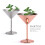 Stainless Steel Martini Cocktail Glass High Base Wine Glass Unbreakable Wine Glass Metal Bar Champagne Glass Copper 4