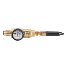 682670 Helium Balloon Regulator with Gauge for G5/8 Tank Valves, 0-3000 PSI, Hand-Tight Inlet, Gold/Black
